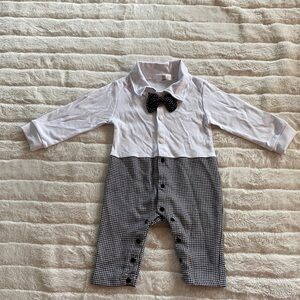 Classic White and Black Kids Bodysuit